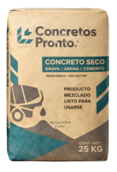 Concreto seco 25 kg