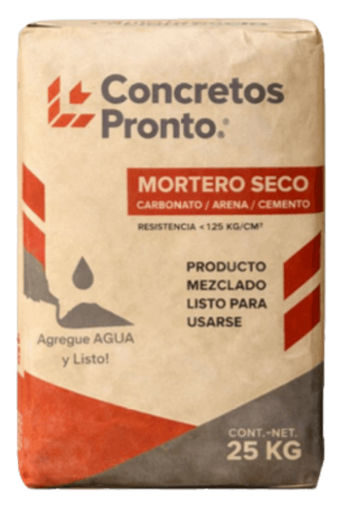 Mortero seco 25 kg